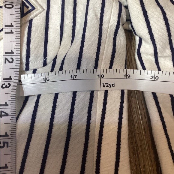 Ralph Lauren White Striped Cotton Blazer – Women’s Size 8 – Pre-Owned - Picture 6 of 8